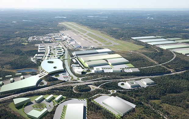 Markarbetet igång för nya Airport City i Landvetter