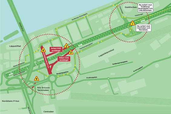 Trafikomläggning i Centralenområdet