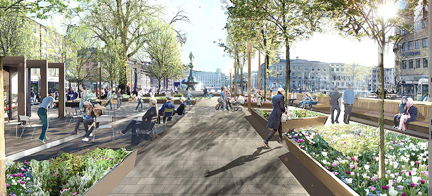 Så ska Brunnsparken i Göteborg förändras