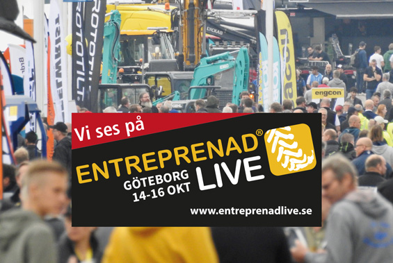 Boka in Entreprenad Live den 14-16 oktober