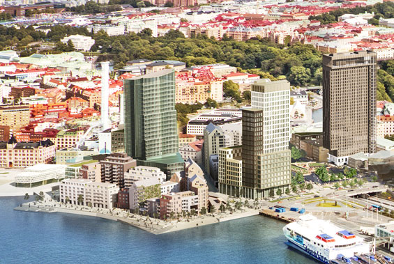 Udda bygge i centrala Göteborg